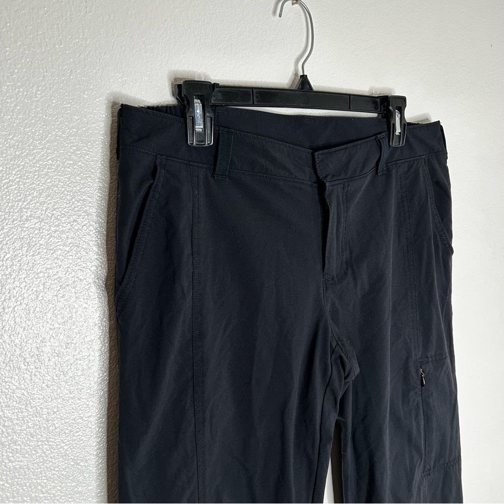 Athleta Womens Black Outdoor Casual Cargo Pants Elastic Waist Size 12 - Picture 3 of 9